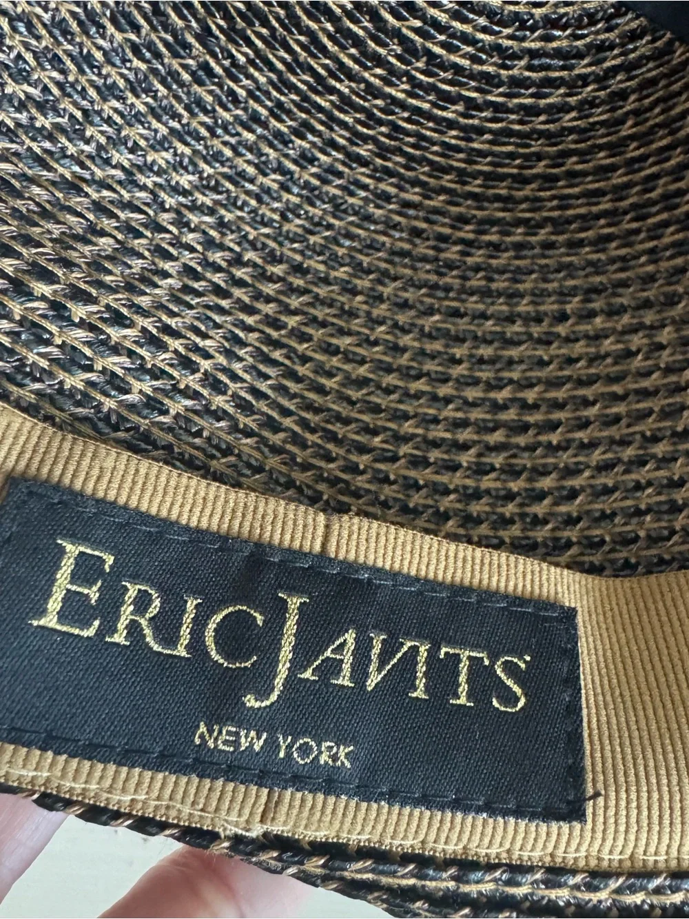 Eric Javits Brown Wide-Brim Straw Sun Hat - Picture 9 of 14